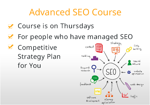 advanced SEO training course inclusions