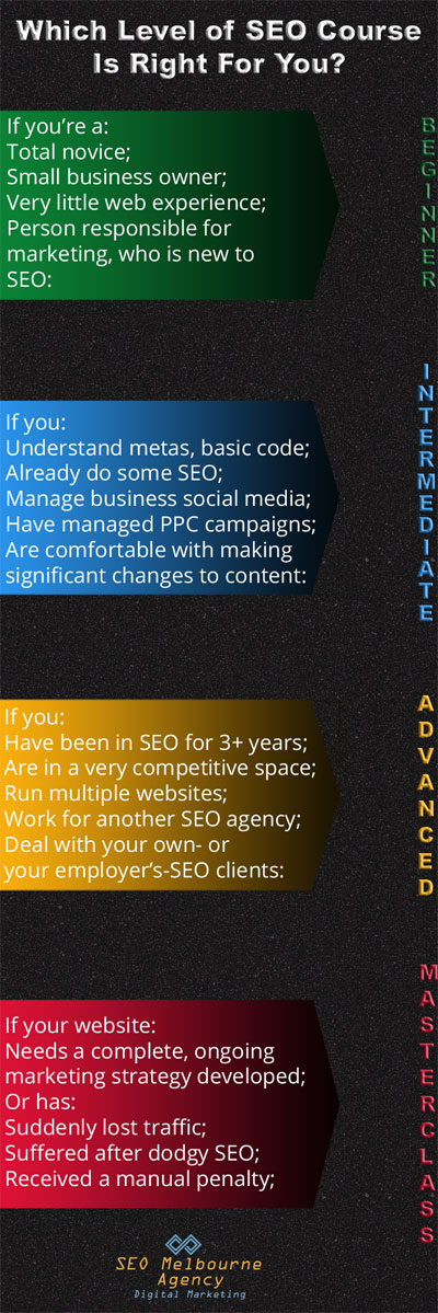 select the best seo course for your ability level