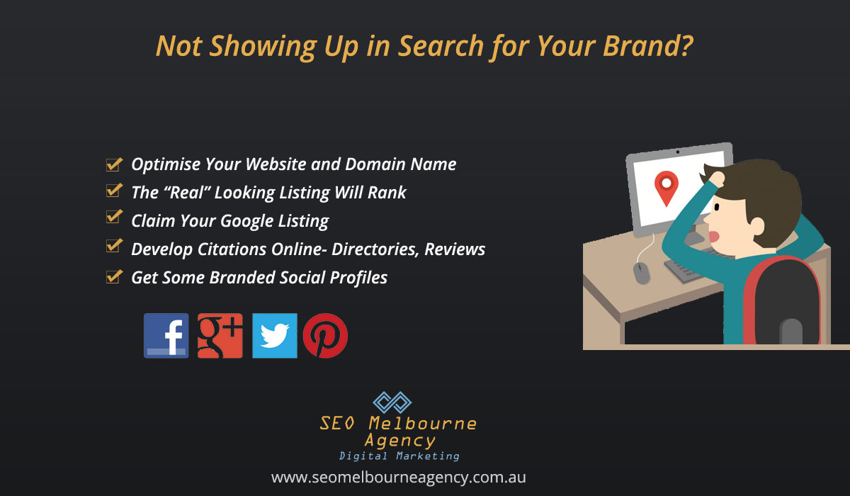 reasons why my business website does not show for branded searches